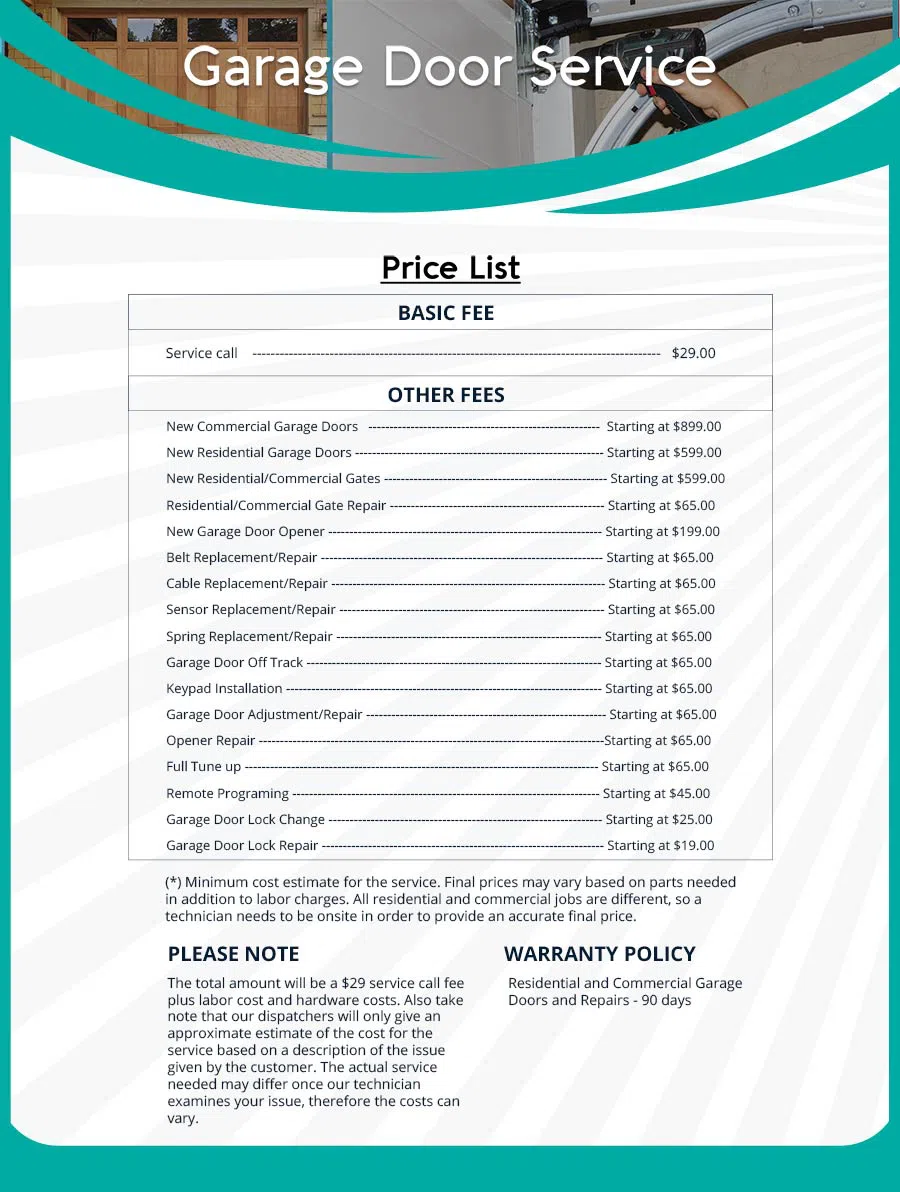 Garage Door Mobile Service Repair Manvel, TX 281-622-4382